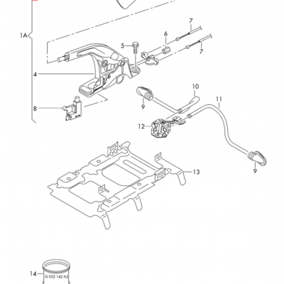 HAND BRAKE LEVER COVER SEAT LEON | 5F0711333A