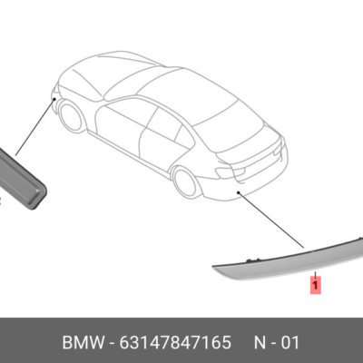 REFLECTOR BMW F 30 M KASA L | 63147847165