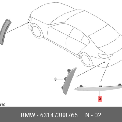REFLECTOR BMW G30 2017>> L | 63147388765