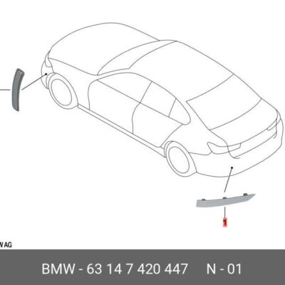 REFLECTOR BMW G20 2019>> L | 63147420447