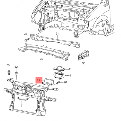 AIR INTAKE DUCT COVER ONLY (EARLESS) | 1T0805971A