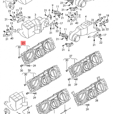 BUTTON  VW T5 SET | 7H0819045F