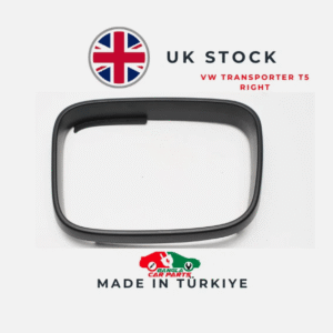 VW Transporter T5 Side Mirror Left Outer Mirror Trim 7E1858553 Black