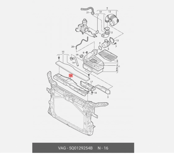 FRONT PANEL VENTILATION GASOLINE SET (3 PIECES) VW-AUDI-SEAT-SKODA | 5Q0129621B/254B/954 - Image 5