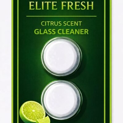 Elite Fresh 10 Packs Windshield Glass Washer Tablets Citrus Lime Scent for Cars