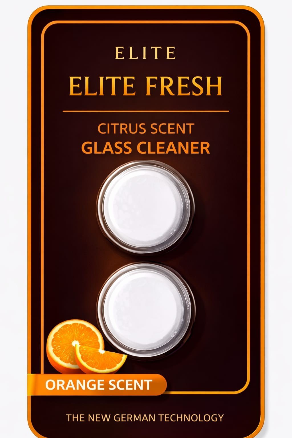 Citrus Glass Cleaner Tablets - Elite Fresh Effervescent for Car & Home Use - Image 3