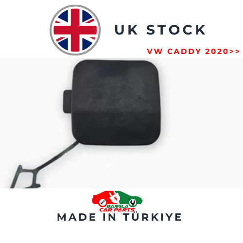Volkswagen Caddy Rear Bumper Towing Eye Cover Cap 2K7807441A Black ABS