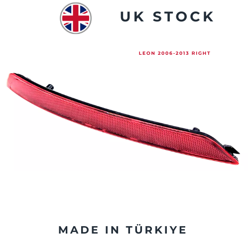 FOR SEAT LEON 2006-2013 REAR BUMPER REFLECTOR COVER LEAN RIGHT 1P0945106D